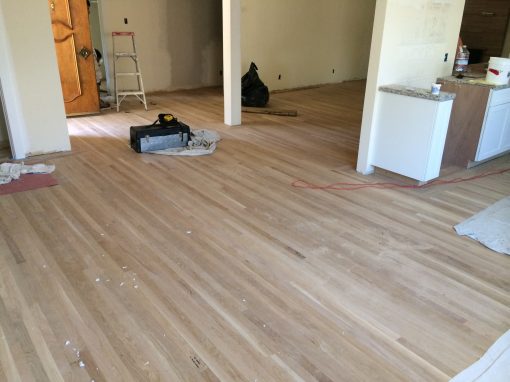 Unfinished White Oak Installation